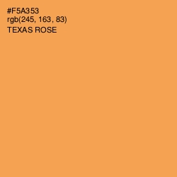 #F5A353 - Texas Rose Color Image